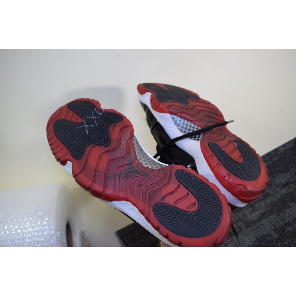 Nike 2012 Air Jordan 11 Retro Bred Patent 378037-010 MENS 12 NEED SOLES REGLUED - Picture 5 of 16